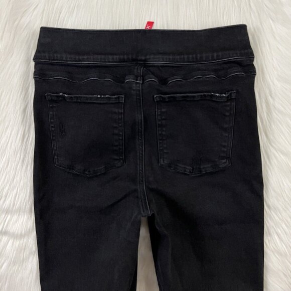 Spanx Women's Size Small Vintage Black Distressed Ankle Skinny Jegging Jeans - Picture 7 of 8